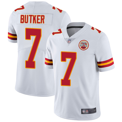 Men Kansas City Chiefs #7 Butker Harrison White Vapor Untouchable Limited Player Football Nike NFL Jersey->kansas city chiefs->NFL Jersey